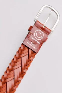 BRAIDED LEATHER BELT