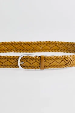 BRAIDED LEATHER BELT