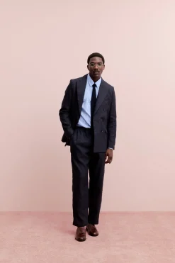 DOUBLE BREASTED PEAK BLAZER