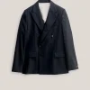 DOUBLE-BREASTED PEAK BLAZER