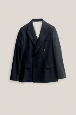 DOUBLE-BREASTED PEAK BLAZER