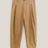 FOLDED WIDE TROUSERS