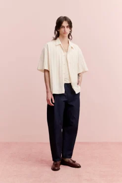 FOLDED WIDE TROUSERS