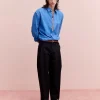 FOLDED WIDE TROUSERS