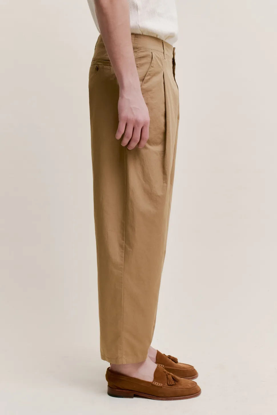 FOLDED WIDE TROUSERS