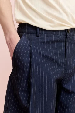 FOLDED WIDE TROUSERS