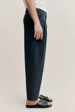 FOLDED WIDE TROUSERS