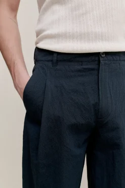 FOLDED WIDE TROUSERS