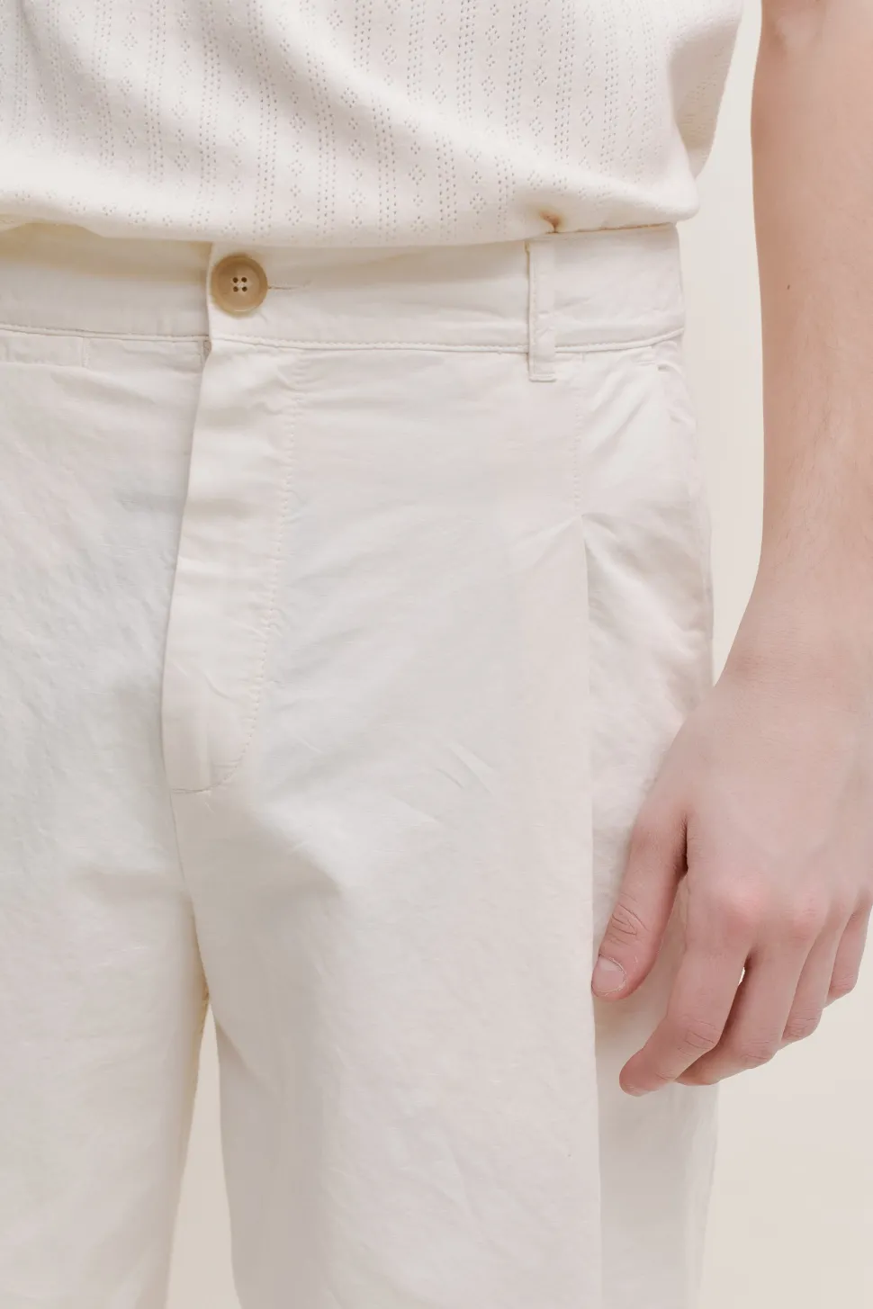 FOLDED WIDE TROUSERS