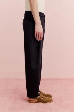 FOLDED WIDE TROUSERS