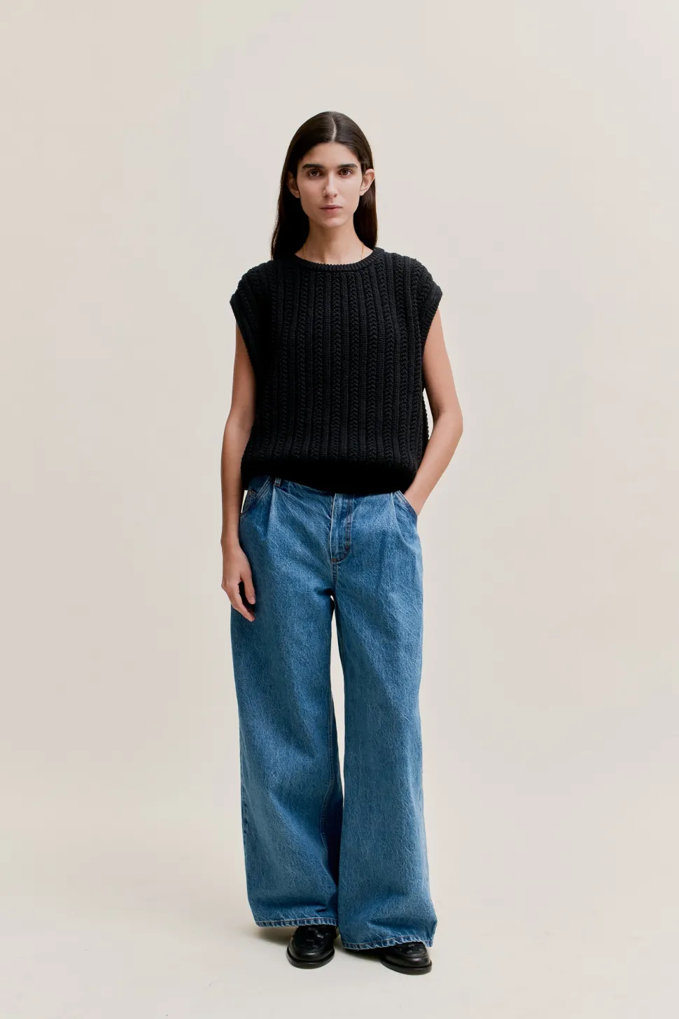 PADMA PLEATED DENIM