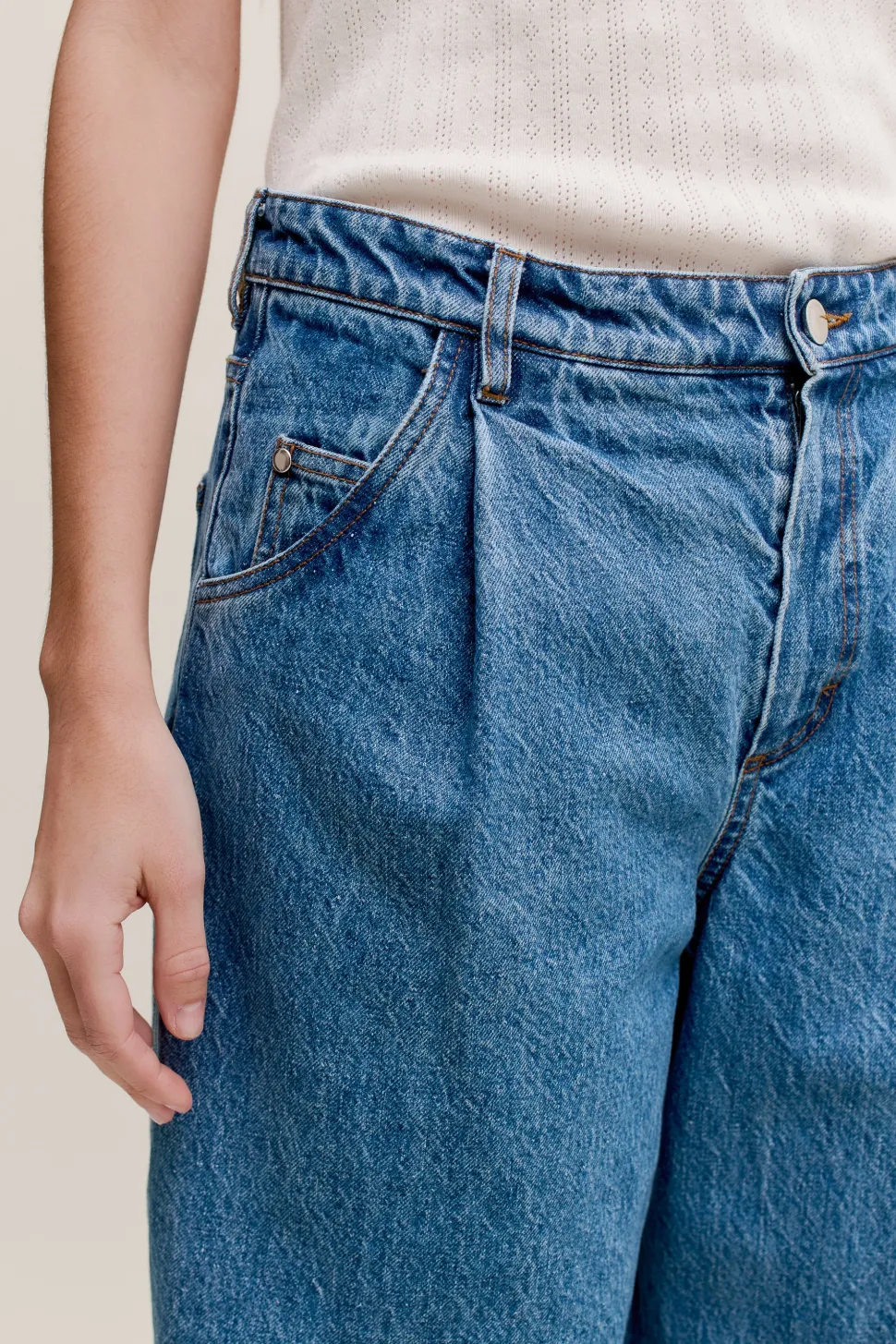 PADMA PLEATED DENIM
