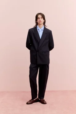 RELAXED DOUBLE BUTTONED BLAZER