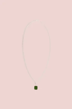 YIN YANG NECKLACE WITH STONE