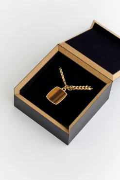 YIN YANG NECKLACE WITH STONE